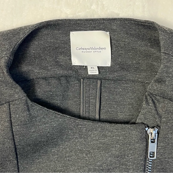 Catherine Malandrino Runway Style Moto Jacket women's size XL - Picture 2 of 6